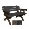 Polly Products Monarque Backed Bench With Arms - Polly Products Monarque Backed Bench With Arms
