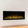 Modern Flames Spectrum Slimline 50" / 60'' / 74'' / 100'' Ultra-Slim Build-In Electric Fireplace - SPS-50B / 60B / 74B / 100B - Front Side Angle
