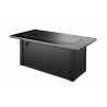 Outdoor Greatroom Company Monte Carlo Fire Table W/Black Glass Top/Blk Base CF1242 Cover