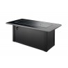 Outdoor Greatroom Company Monte Carlo Fire Table W/Black Glass Top/Blk Base CF1242 - Covered
