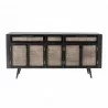 Nova Solo Nordic Mindi Rattan Buffet with 5 Doors, 3 Drawers - Front Angle - Nova Solo Nordic Mindi Rattan Buffet with 5 Doors, 3 Drawers - Front Angle