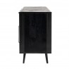 Nova Solo Nordic Mindi Rattan Buffet with 5 Doors, 3 Drawers - Side Angle