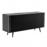 Nova Solo Nordic Mindi Rattan Buffet with 5 Doors, 3 Drawers - Back Side Angle