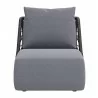 Mekan Accent Chair in Gray- front view 1 - Mekan Accent Chair in Gray- front view 1