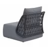 Mekan Accent Chair in Gray- side view 3 - Mekan Accent Chair in Gray- side view 3