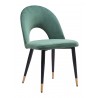Menlo Dining Chair in Green- side view 2