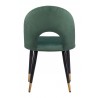 Menlo Dining Chair in Green- back view 2