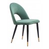 Menlo Dining Chair in Green- side view 3