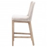 Essentials For Living Mesh Counter Stool, White Speckle Flat Rope, Performance White Speckle, Natural Gray Mahogany - Side Angle