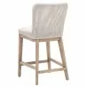 Essentials For Living Mesh Counter Stool, White Speckle Flat Rope, Performance White Speckle, Natural Gray Mahogany - Back Side Angle - Essentials For Living Mesh Counter Stool, White Speckle Flat Rope, Performance White Speckle, Natural Gray Mahogany - Back Side Angle