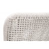 Essentials For Living Mesh Counter Stool, White Speckle Flat Rope, Performance White Speckle, Natural Gray Mahogany - Seat Detail