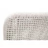 Essentials For Living Mesh Counter Stool, White Speckle Flat Rope, Performance White Speckle, Natural Gray Mahogany - Seat Detail - Essentials For Living Mesh Counter Stool, White Speckle Flat Rope, Performance White Speckle, Natural Gray Mahogany - Seat Detail