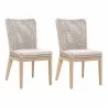 Essentials For Living Mesh Outdoor Dining Chair - Set of Two - Set in Front Side Angle - Essentials For Living Mesh Outdoor Dining Chair - Set of Two - Set in Front Side Angle
