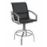 Woodard Metropolis Sling Swivel Bar Stool - Angled View - Woodard Metropolis Sling Swivel Bar Stool - Angled View