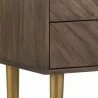 Sunpan Greyson Nightstand in Smoke Acacia - Base Angle - Sunpan Greyson Nightstand in Smoke Acacia - Base Angle