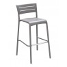 Aluminum Barstool - Warm Gray