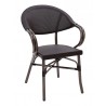 Powder Coated Aluminum Frame Arm Chair W/ Textilene Seat and Back - METRO A