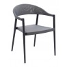 Powder Coated Aluminum Frame Arm Chair W/ Textilene Seat And Back - TEX-01 A