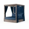 Laguna Resort King Daybed in Spectrum Indigo, No Welt - Front Side Angle - Laguna Resort King Daybed in Spectrum Indigo, No Welt - Front Side Angle