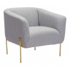 Micaela Armchair Gray - Angled