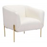 Micaela Armchair Ivory - Angled