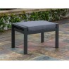 Tortuga Outdoor Lakeview Modern Outdoor Aluminum Ottoman 1
