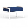 Sabbia Ottoman in Echo Midnight, No Welt - Front Side Angle