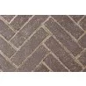 Mosaic Masonry Firebrick Liners - Midnight Split Herringbone - Mosaic Masonry Firebrick Liners - Midnight Split Herringbone