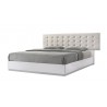 J&M Furniture Milan White Bed Side View