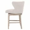 Milton Swivel Counter Stool - Bisque French Linen Natural Gray Ash - Back Angled Left Shifted - Milton Swivel Counter Stool - Bisque French Linen Natural Gray Ash - Back Angled Left Shifted