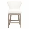 Milton Swivel Counter Stool - LiveSmart Peyton-Pearl - Front - Milton Swivel Counter Stool - LiveSmart Peyton-Pearl - Front