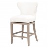 Milton Swivel Counter Stool - LiveSmart Peyton-Pearl - Angled