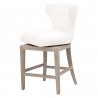 Milton Swivel Counter Stool - LiveSmart Peyton-Pearl - Angled Shifted