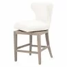 Milton Swivel Counter Stool - LiveSmart Peyton-Pearl - Angled Shifted - Milton Swivel Counter Stool - LiveSmart Peyton-Pearl - Angled Shifted