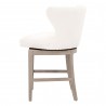 Milton Swivel Counter Stool - LiveSmart Peyton-Pearl - Back Angled and Shifted