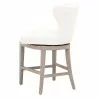 Milton Swivel Counter Stool - LiveSmart Peyton-Pearl - Side and Shifted - Milton Swivel Counter Stool - LiveSmart Peyton-Pearl - Side and Shifted