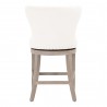 Milton Swivel Counter Stool - LiveSmart Peyton-Pearl - Back View