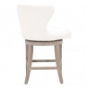 Milton Swivel Counter Stool - LiveSmart Peyton-Pearl - Back Angled