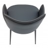 Minnie Armchair In Dove Grey - Top Back View