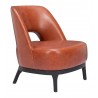 Zuo Modern Mistley Accent Chair Brown - Angled 2