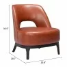 Zuo Modern Mistley Accent Chair Brown - Seat Dimensions - Zuo Modern Mistley Accent Chair Brown - Seat Dimensions