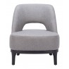 Zuo Modern Mistley Accent Chair Gray - Front
