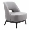 Zuo Modern Mistley Accent Chair Gray - Angled 2 - Zuo Modern Mistley Accent Chair Gray - Angled 2
