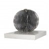 Moe's Home Collection Iron Orb - White Marble - Front Angle
