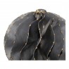 Moe's Home Collection Iron Orb - White Marble - Closeup Angle