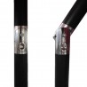 AZ Patio Heaters Solar Market Umbrella with LED Lights in Red / Tan - Detail