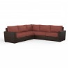 Montecito Sectional in Canvas Henna w/ Self Welt - Front Side Angle
