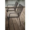 Azzurro Living Milos Stackable Dining Chair With Smoke Cushion - Lifestyle 4