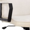 Sunpan Swanson Office Chair Polo Club Muslin-Bravo Cream - Seat Closeup Angle