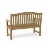 Anderson Teak 50-inch Round Rose Bench - Back View - Anderson Teak 50-inch Round Rose Bench - Back View